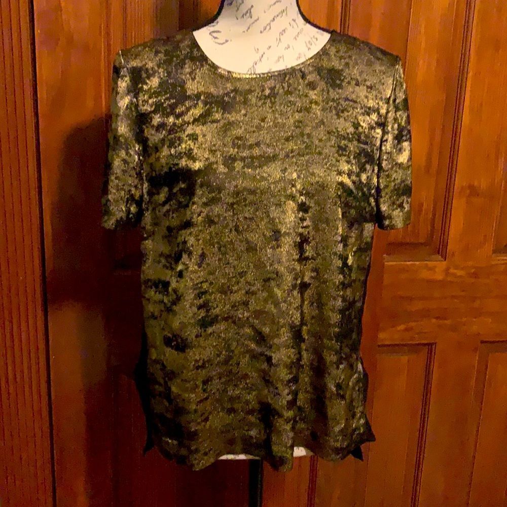 Donna Karan Gold and Black Top size small